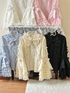 Plus Size Lolita Bell Sleeve Blouse in Multiple Colors by Versatile girl | CoyBunny