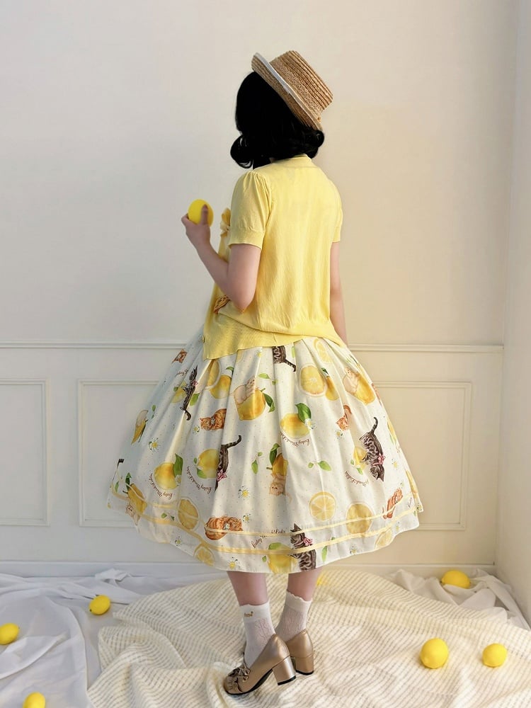 Yellow Short Sleeve Cardigan Jacket - Cutey Mask | CoyBunny