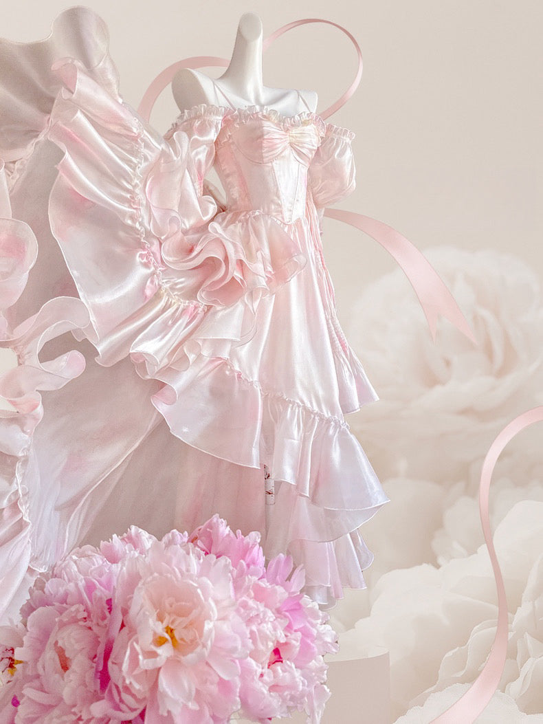 Light Pink Princess Dress Set - Sweet Lolita Hime Gown | CoyBunny