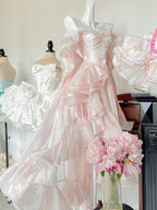 Light Pink Princess Dress Set - Sweet Lolita Hime Gown | CoyBunny