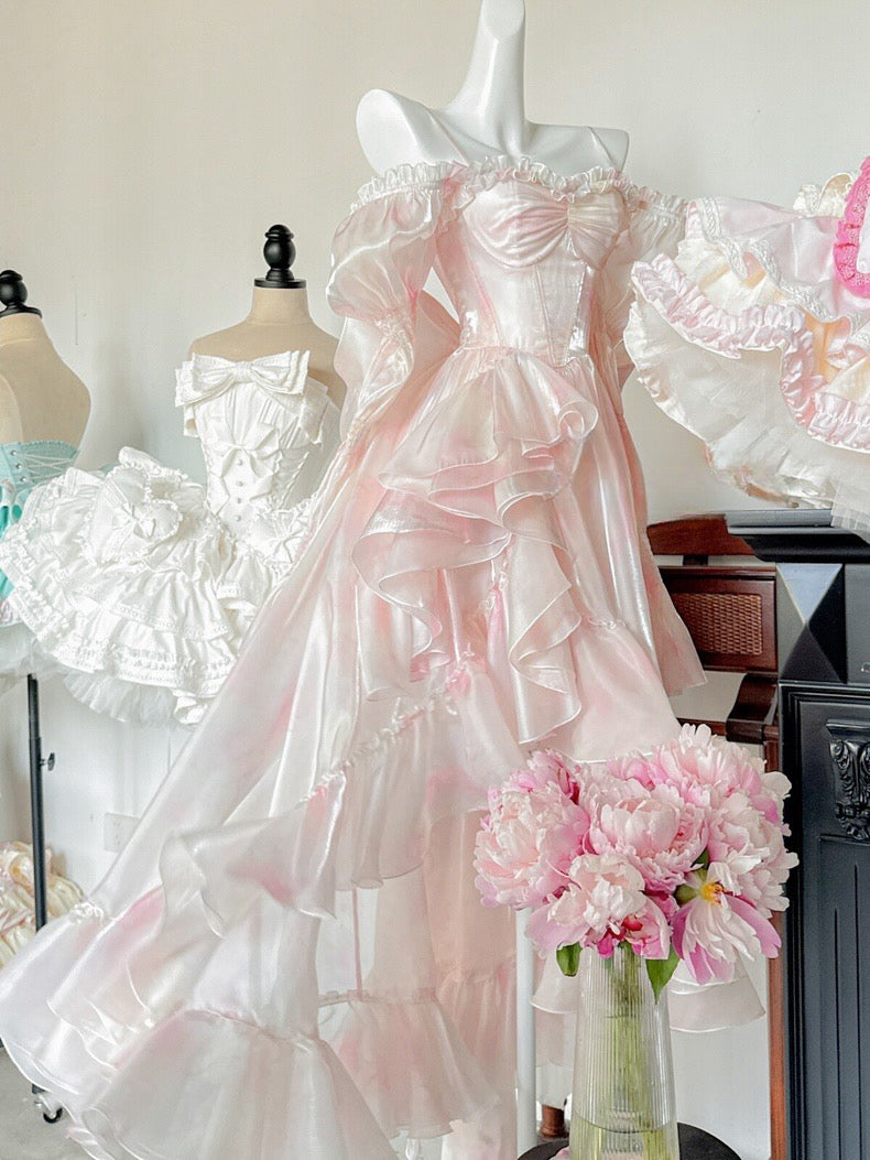 Light Pink Princess Dress Set - Sweet Lolita Hime Gown | CoyBunny