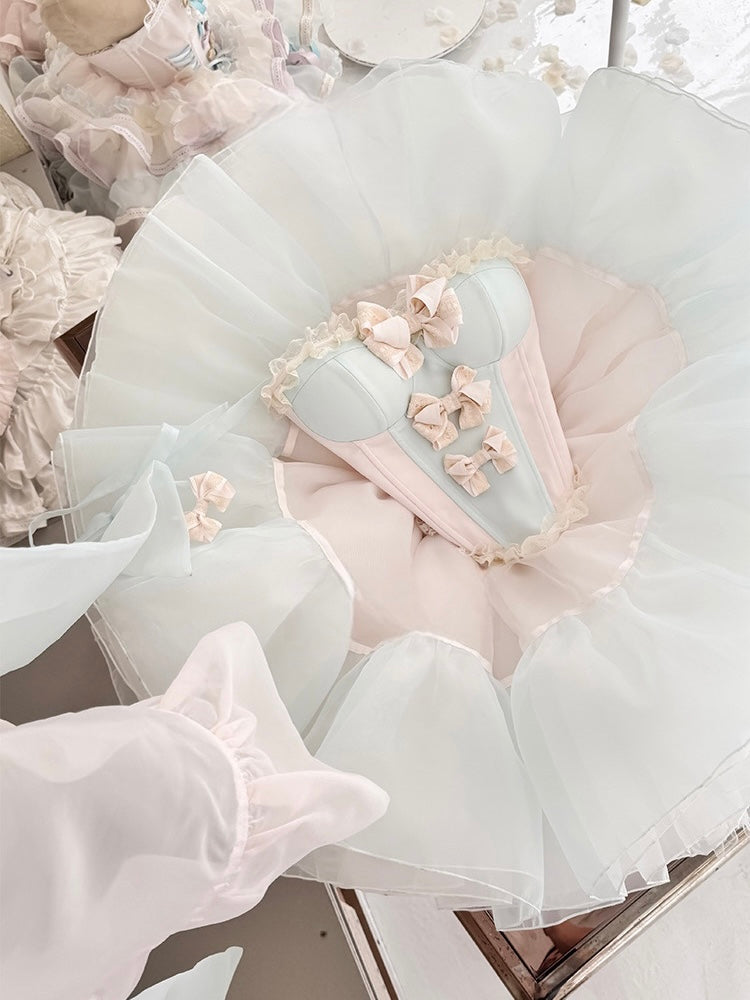 Fairy Garden Princess Dress Set ¨C Floral Top + Layered Skirt | CoyBunny