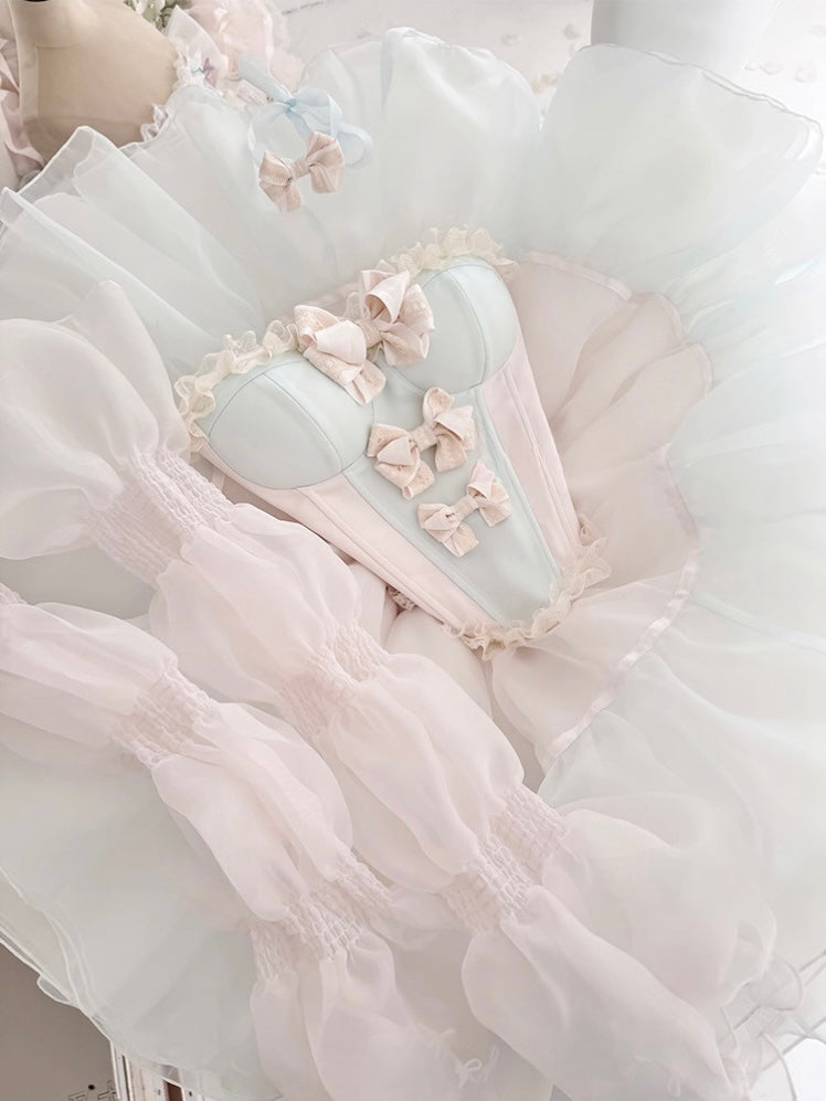 Fairy Garden Princess Dress Set ¨C Floral Top + Layered Skirt | CoyBunny