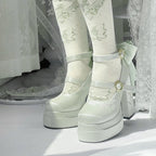 Fairy Lily Lolita Satin Mary Jane Shoes | CoyBunny
