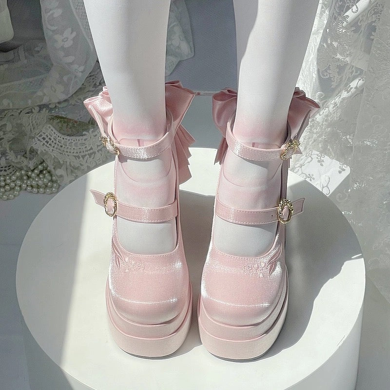 Fairy Lily Lolita Satin Mary Jane Shoes | CoyBunny