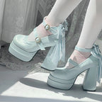 Fairy Lily Lolita Satin Mary Jane Shoes | CoyBunny