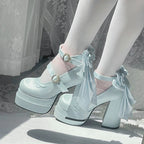 Fairy Lily Lolita Satin Mary Jane Shoes | CoyBunny