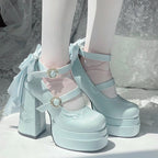 Fairy Lily Lolita Satin Mary Jane Shoes | CoyBunny