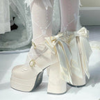 Fairy Lily Lolita Satin Mary Jane Shoes | CoyBunny