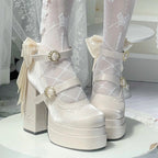 Fairy Lily Lolita Satin Mary Jane Shoes | CoyBunny