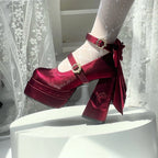 Fairy Lily Lolita Satin Mary Jane Shoes | CoyBunny