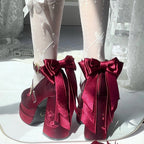 Fairy Lily Lolita Satin Mary Jane Shoes | CoyBunny