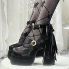 Fairy Lily Lolita Satin Mary Jane Shoes | CoyBunny