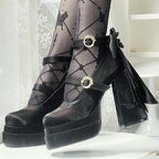 Fairy Lily Lolita Satin Mary Jane Shoes | CoyBunny