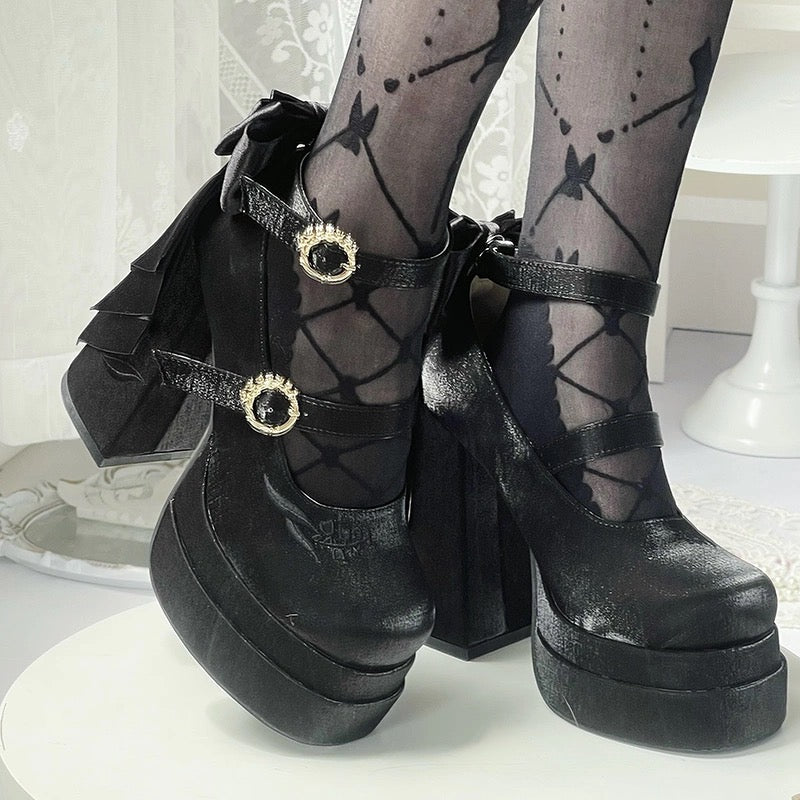 Fairy Lily Lolita Satin Mary Jane Shoes | CoyBunny