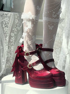 Fairy Lily Lolita Satin Mary Jane Shoes | CoyBunny