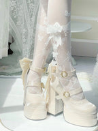Fairy Lily Lolita Satin Mary Jane Shoes | CoyBunny