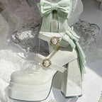 Fairy Lily Lolita Satin Mary Jane Shoes | CoyBunny