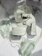 Fairy Lily Lolita Satin Mary Jane Shoes | CoyBunny