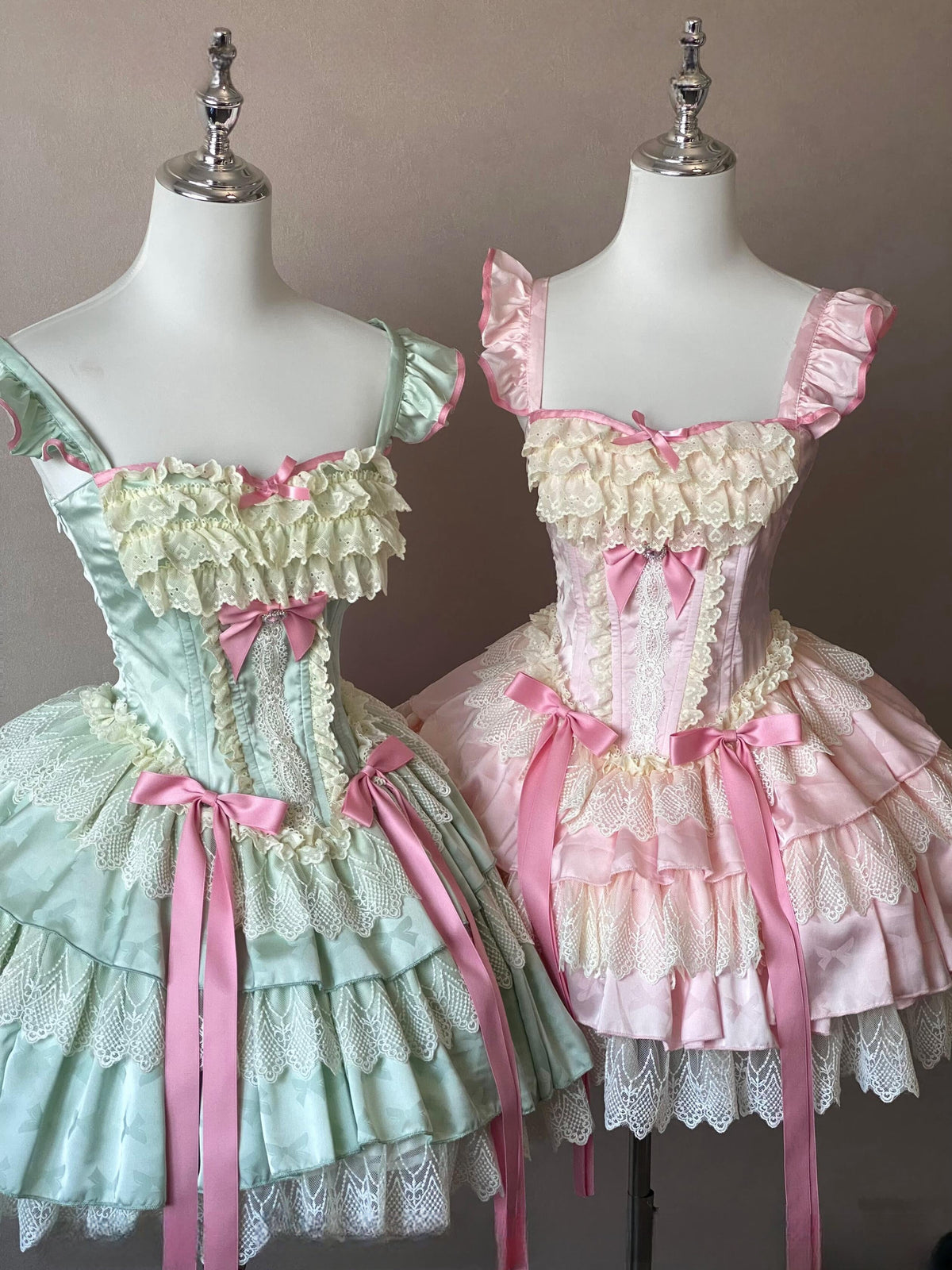 Sweet Lolita Rococo Ballet Dress with Strawberry Bow | CoyBunny