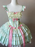 Sweet Lolita Rococo Ballet Dress with Strawberry Bow | CoyBunny