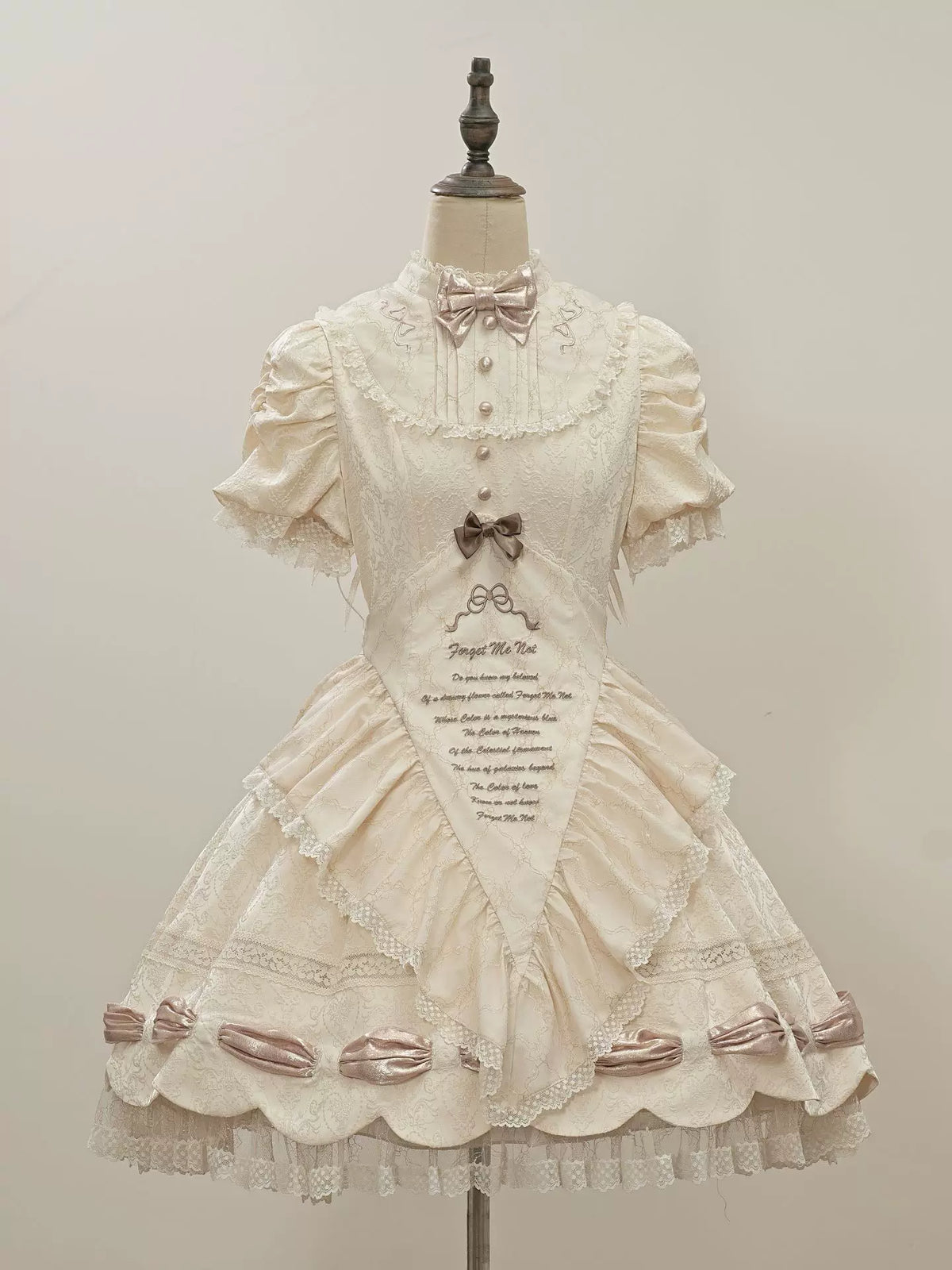 Dream Poem Sweet Classic Lolita OP Dress with Apron Two-Piece | CoyBunny
