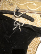 Black Swan Velvet Princess Dress - Bow Waist Ball Gown (S-XL) | CoyBunny
