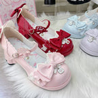 Cat's Claw Party Lolita Mary Jane Shoes ¨C Sweet Bow Round Toe Pumps | Blooming Chimes | CoyBunny