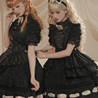 Dream Poem Sweet Classic Lolita OP Dress with Apron Two-Piece | CoyBunny