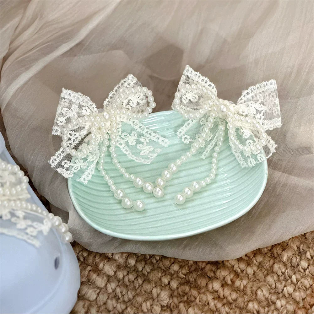 Sweet Bow Shoe Clips - Removable Lolita Shoe Accessories | CoyBunny