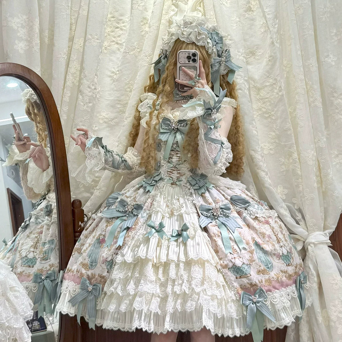 Lolita JSK & Dress ¨C Antique Gem Fragrance Series | Twin Bear | CoyBunny