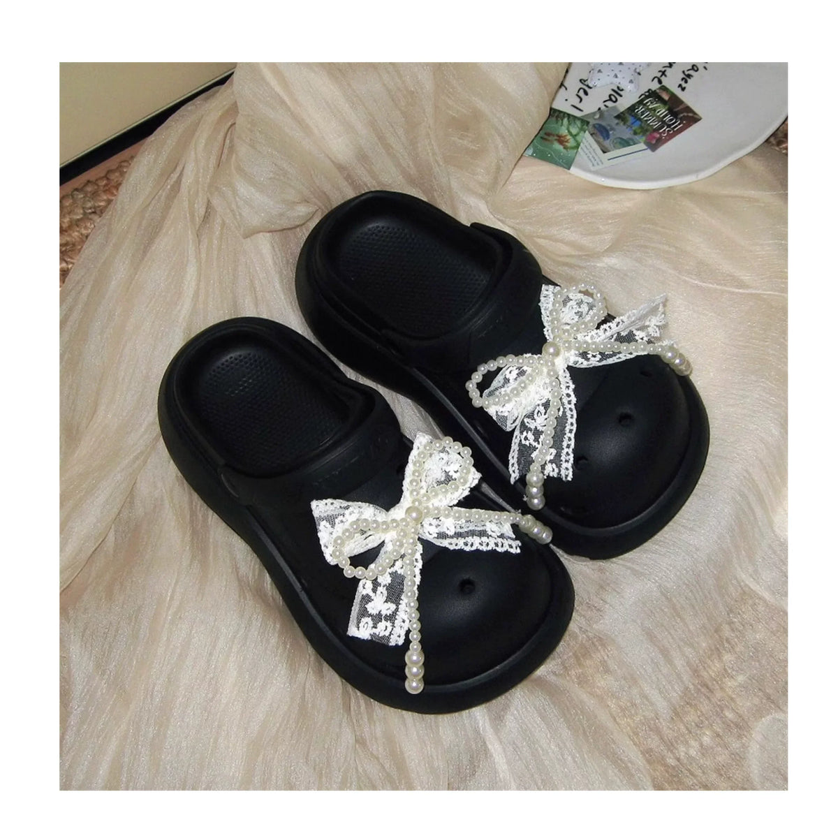 Sweet Bow Shoe Clips - Removable Lolita Shoe Accessories | CoyBunny