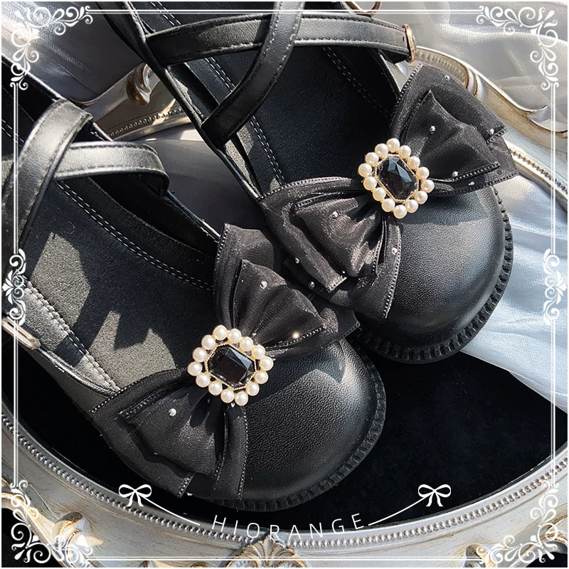 Handmade Lolita Shoe Clips - Removable Bow Shoe Flower | CoyBunny