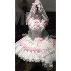 Elegant Pink White Lolita Dress BE007 | CoyBunny