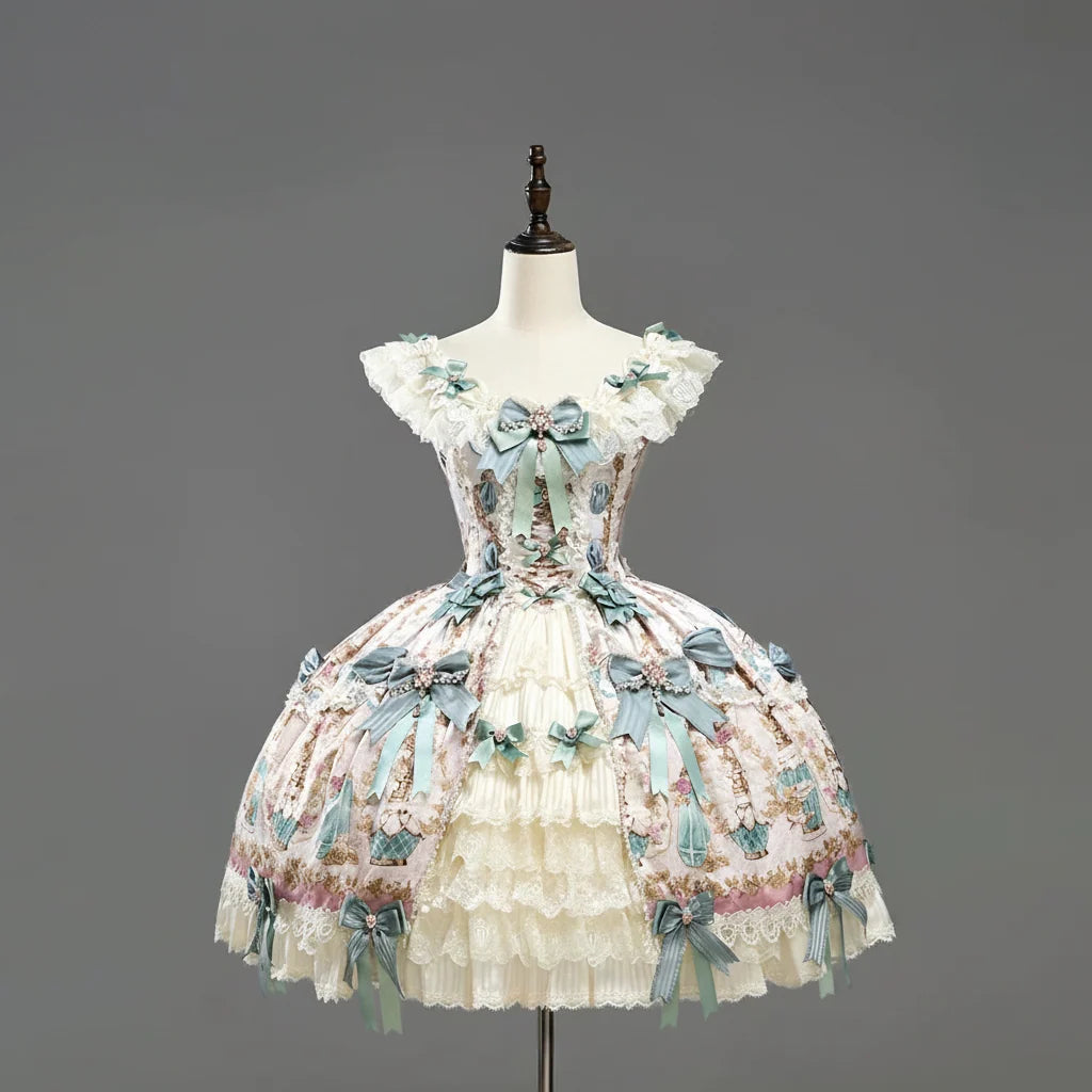 Lolita JSK & Dress ¨C Antique Gem Fragrance Series | Twin Bear | CoyBunny