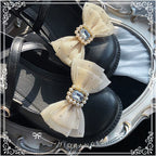 Handmade Lolita Shoe Clips - Removable Bow Shoe Flower | CoyBunny