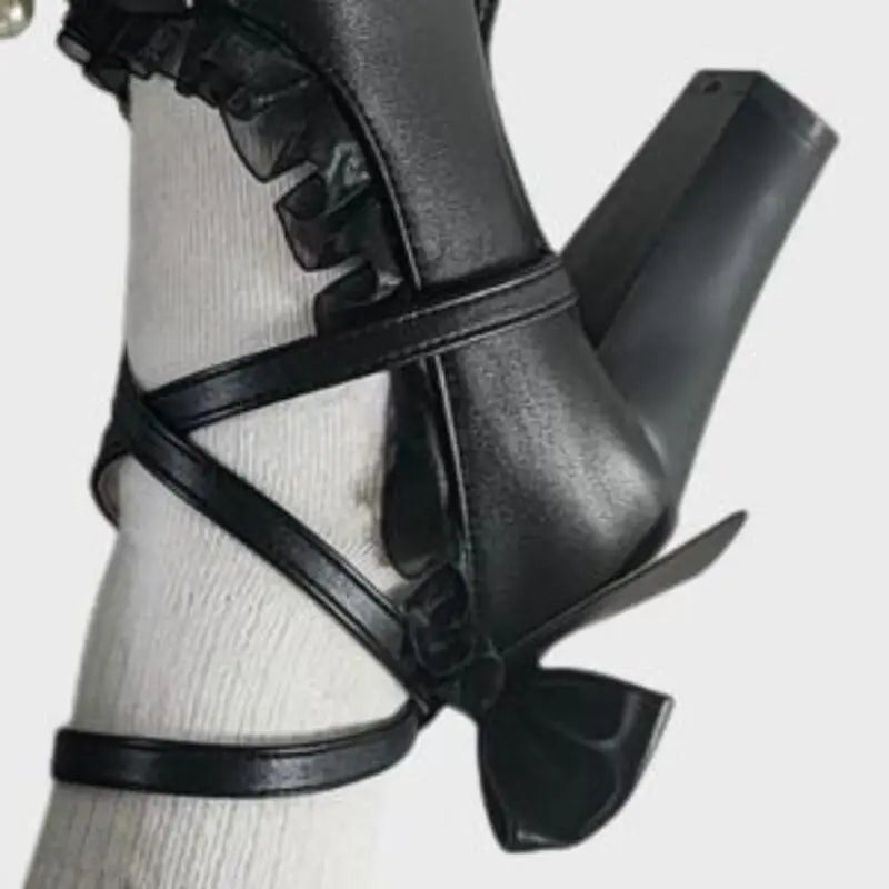 35-45 Waterproof Platform Cross Strap Lolita Princess Lolita Shoes | CoyBunny