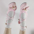 35-45 Waterproof Platform Cross Strap Lolita Princess Lolita Shoes | CoyBunny