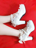 35-45 Waterproof Platform Cross Strap Lolita Princess Lolita Shoes | CoyBunny