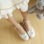 34-39 Chinese Gown Bow Lace Princess Lolita Shoes | CoyBunny