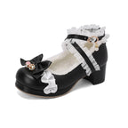 30-39 Lolita Sweet Butterfly-knot Cross Strap Pumps Lolita Shoes | CoyBunny