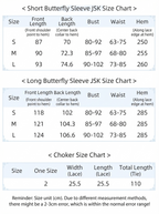 Long Lolita Flutter Sleeve JSK with Adjustable Straps