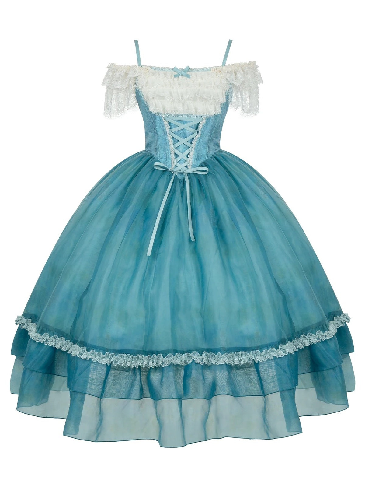 Empire Lolita Long OP Set with Belt, Chain & Choker