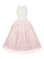 Pink Classic Lolita Halter Long JSK with Waist Boning