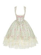 Petal Hem Lolita Bustier Set with Shirt, Hat & Flower