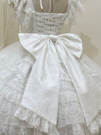 White Hime Lolita Wedding JSK Dress Set | Sweet Princess Gown