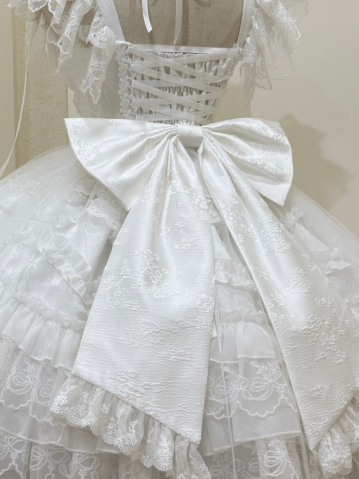 White Hime Lolita Wedding JSK Dress Set | Sweet Princess Gown