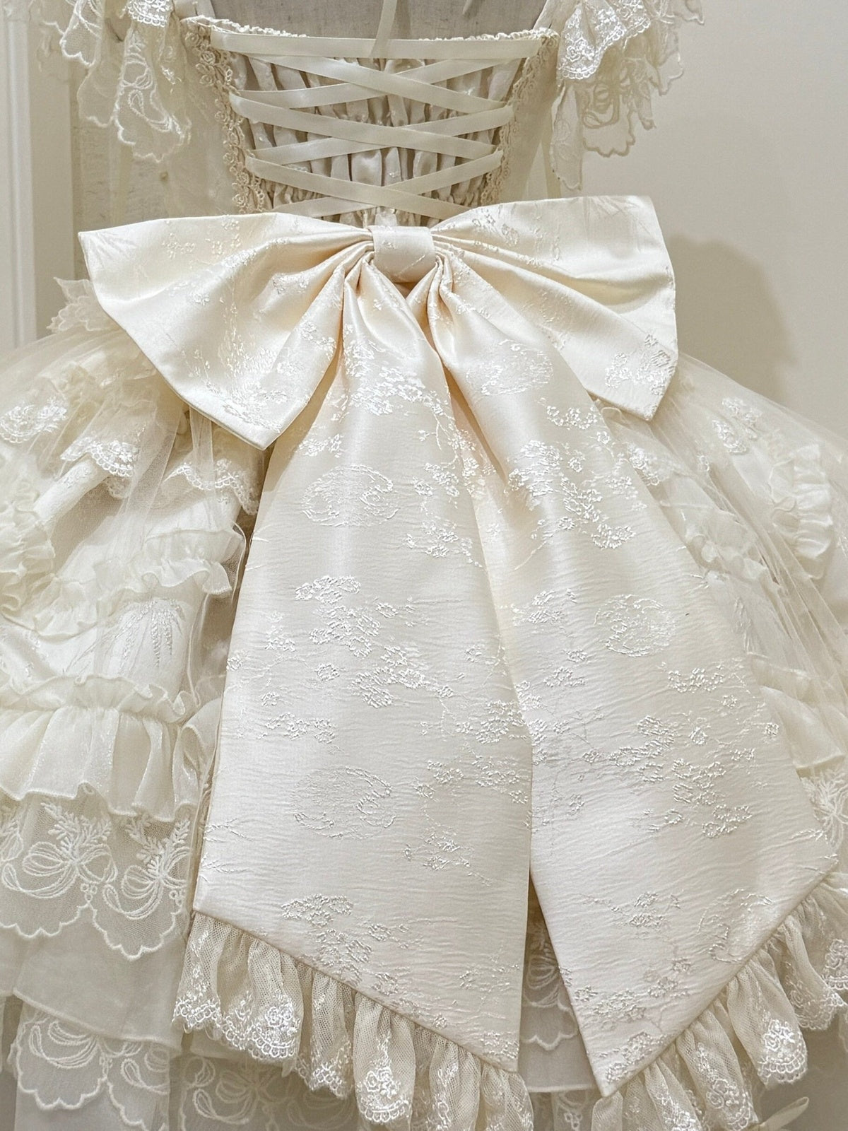 Apricot Hime Lolita Wedding JSK Dress Set | Sweet Princess Gown