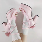 35-45 Waterproof Platform Cross Strap Lolita Princess Lolita Shoes | CoyBunny