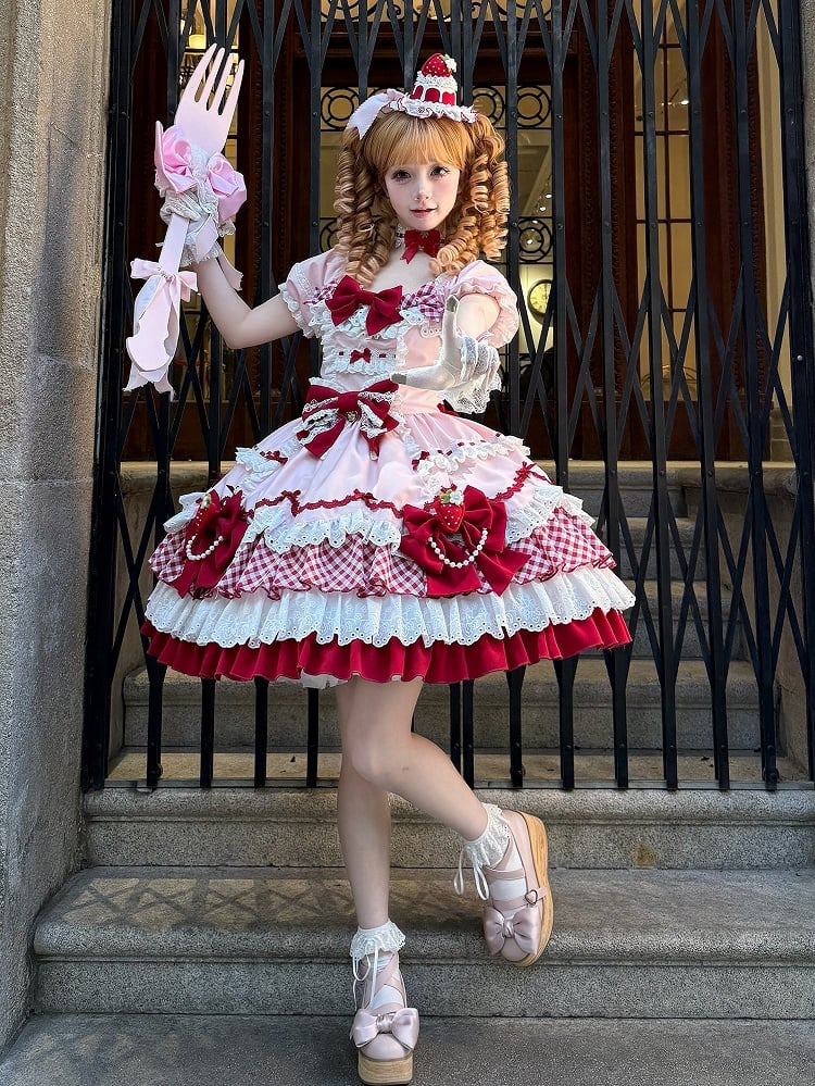 Strawberry Cake Sweet Lolita Mini Hat | CoyBunny